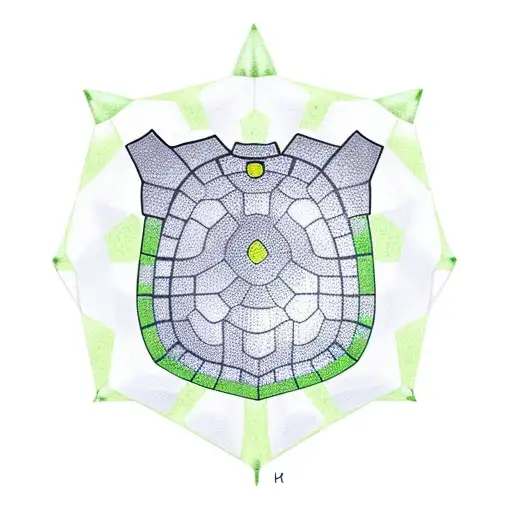 Hexagon Turtle Shell Shield On The Elbow