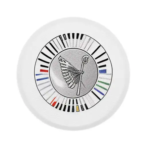 A Neck Tattoo Of A Beer Pong Table With The Logos Of Different Country Music Bands