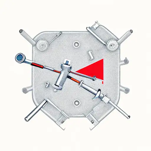 Hvac Tools Arranged In The Shape Of The Chicago Flag