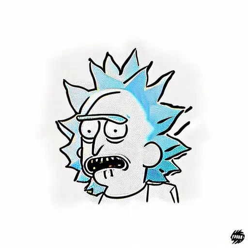 Rick And Morty Together Cartoon With Ufo