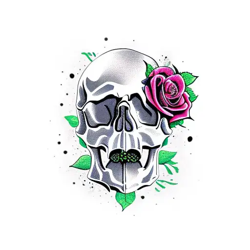 Skull And Roses