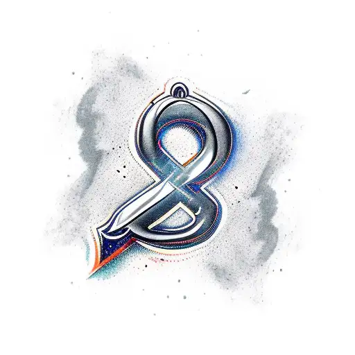 The Letters Gb In A Dagger