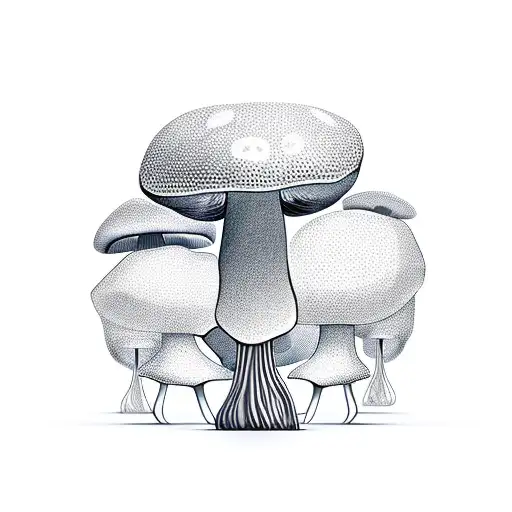 Forest Mushrooms With Scissors Chairs And Tech