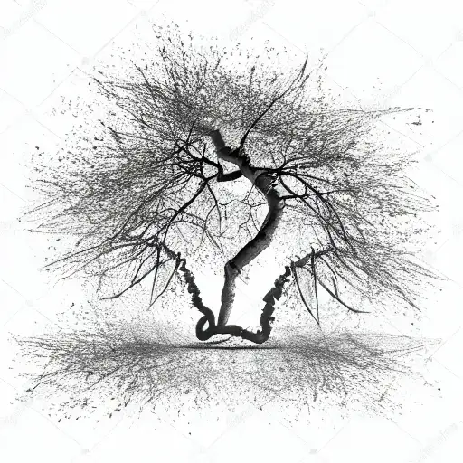 Very Dense Argan Tree With Green Leafs Casting A Perfect Dark Shadow Underneath