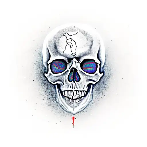 Skull With Eye Watching It