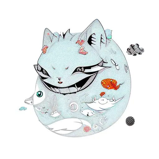 Playful Anime-inspired Creatures Interacting With Nature