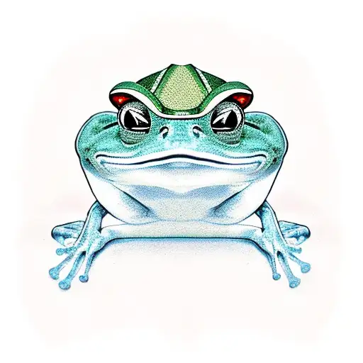 Frog Wearing A Frog Hat
