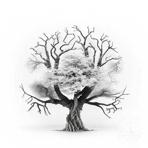 Dead Tree Of Life With My Kids Names In The Tree Branches