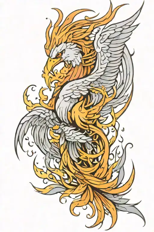 Phoenix Rising From The Ashes