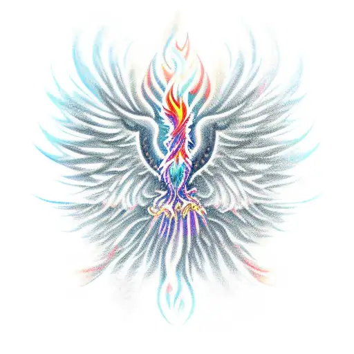 Phoenix Rising From Fire
