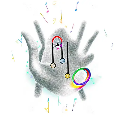 Dna Where Musical Notes Come In And A Palm Comes Out At The End