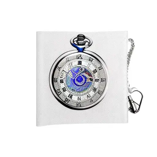 Pocket Watch With All 12 Zodiac Signs Inside