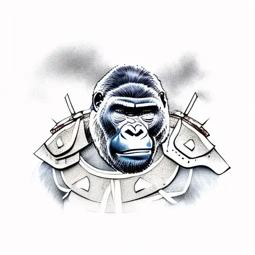 Gorilla In Samurai Armor