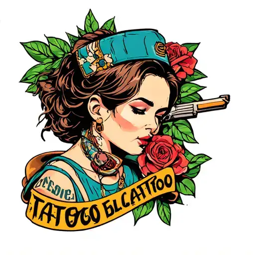 Blackout Tattoo Depicting San