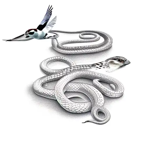 Sparrow And Snake
