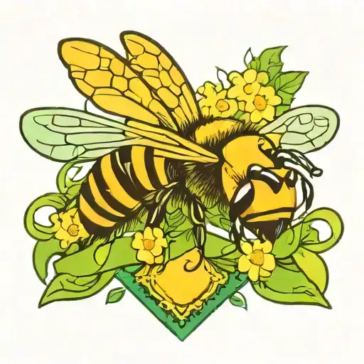 Bee Green Ribbon
