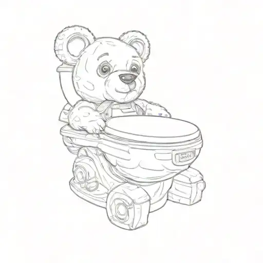 A Teddy Bear Toilet