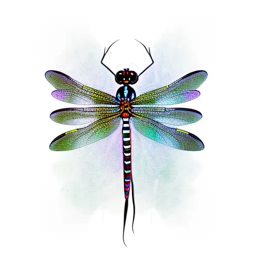 Dragonfly With Scary Background And Dark Meaning