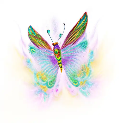 Phoenix Emerge From Butterfly
