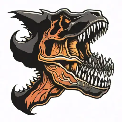 Midnight T Rex Skull