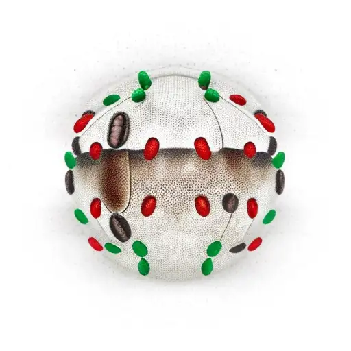 Coffee Beans Forming A Football