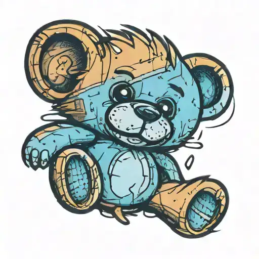 Distressed Teddy Bear