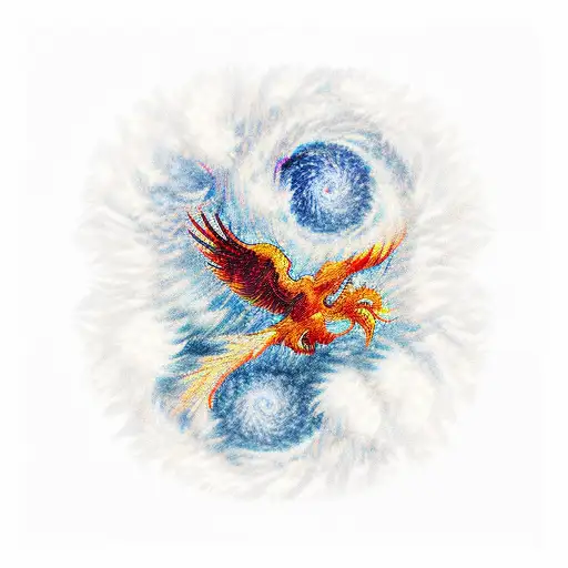 Phoenix And Van Gogh's Painting