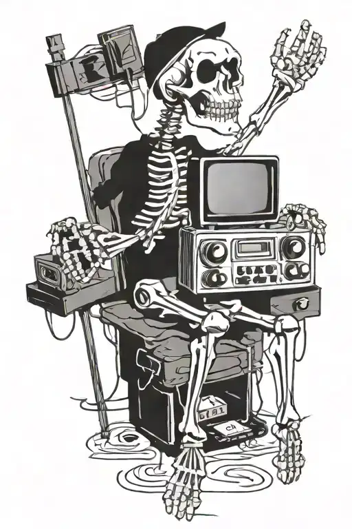 Skeleton And Television