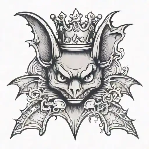 Bat Wearing Crown