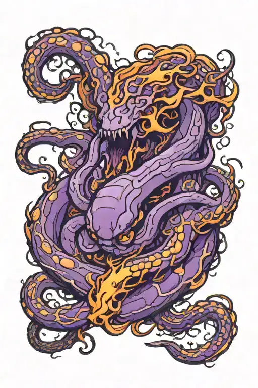 Purple Kraken Of Fire Rising