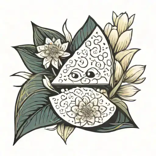 Smiling Onigiri On Lotus Flower