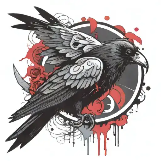 Itachis Crow With Sharingan Eye