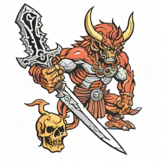 Red Demon With A Sword