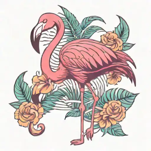 Tropical Flamingo Bright