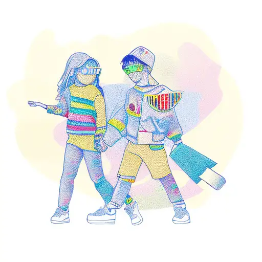 Older Sister And Young Brother