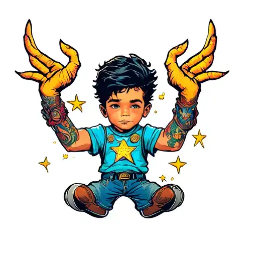 Star Boy Holding