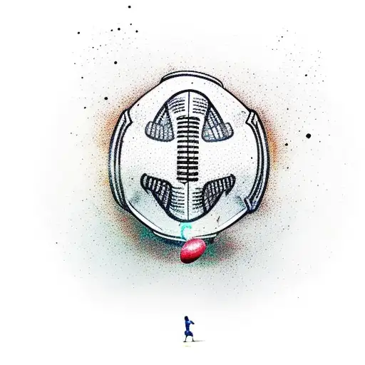 A Football Player Kicking A Coffee Cup With Musical Notes Coming Out Of It