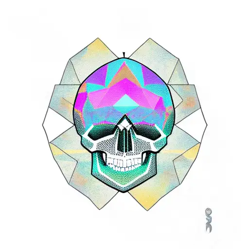 Skull With Triangles