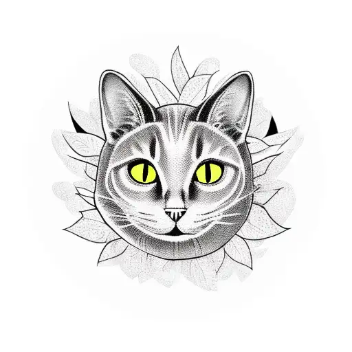 Black Cat In A Pumpkin