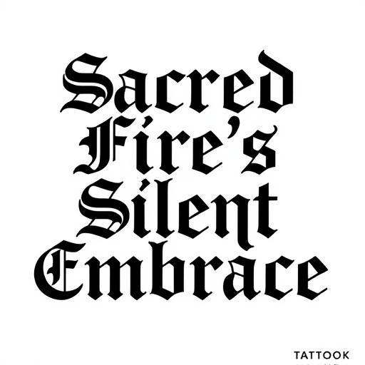 Sacred Fire’s Silent Embrace