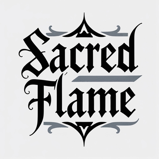 Sacred Flame Tattoo idea