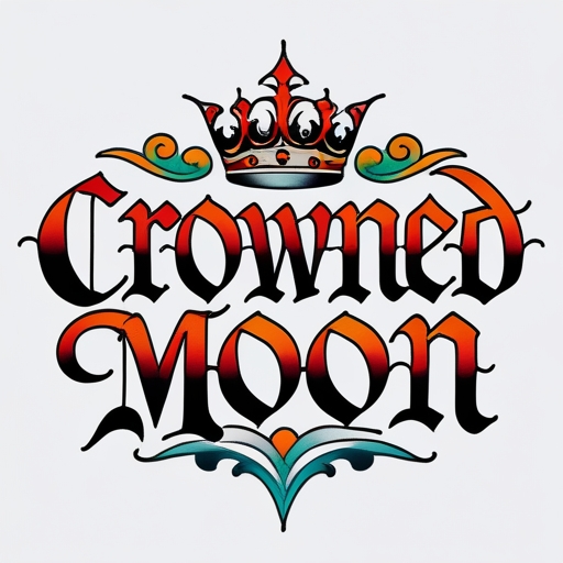 Crowned Moon Tattoo idea
