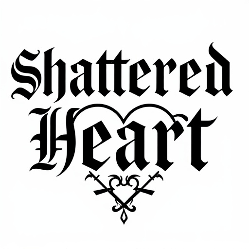 Shattered Heart Tattoo idea