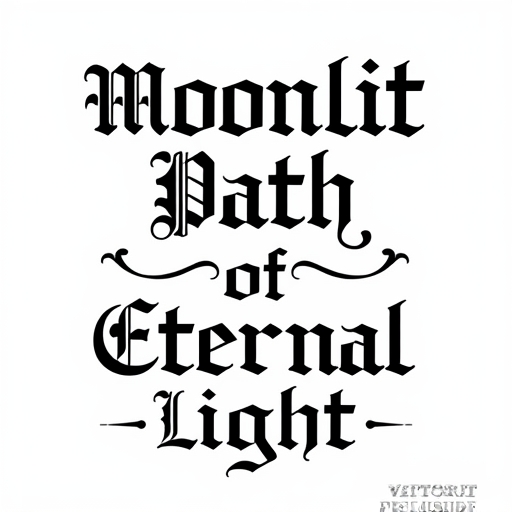 Moonlit Path of Eternal Light