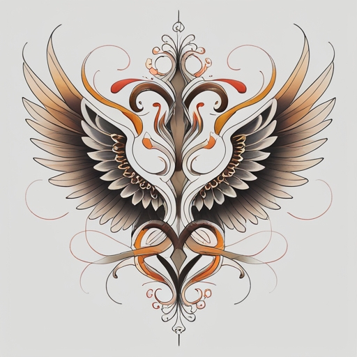 Wings of the Serpent’s Fire Tattoo idea