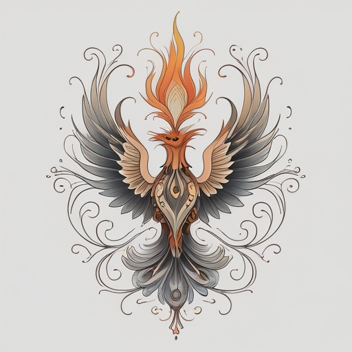 Phoenix’s Eternal Ember of Rebirth Tattoo idea
