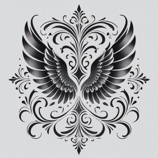 Moonshadow Wings Tattoo idea