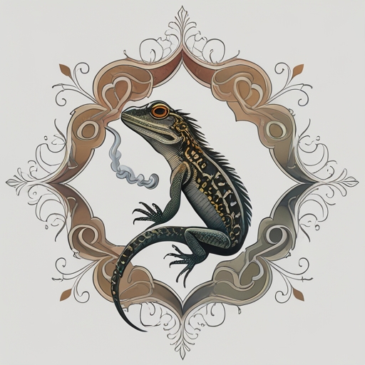 Smoking Lizard