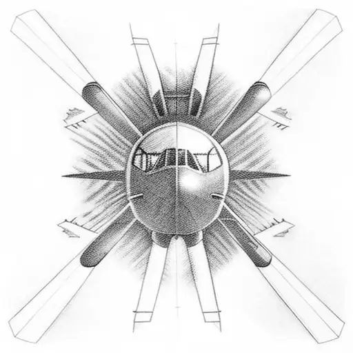 Airplane Flying Towards A Setting Sun