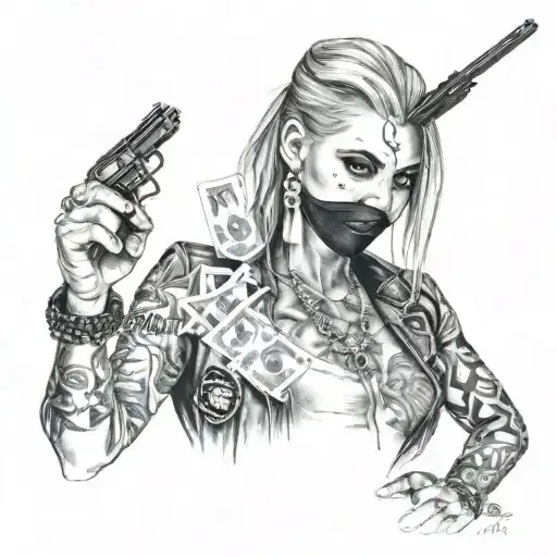 My Women Face And Pokergamer Gangster Guns Money Drugs